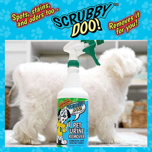 Scrubby Doo - Pet Urine Remover Kit | Carpet, Furniture, Upholstery Spotter | 1 Quart | SD-CRPT-W3V-GMF